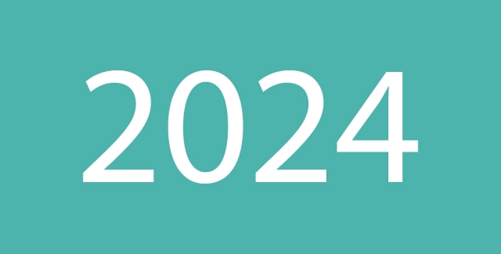 Красивые цифры 2024 для оформления 2024 Term Dates