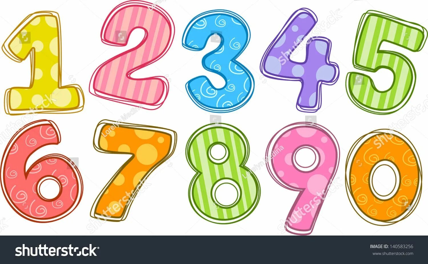 Красивые цифры 2024 для оформления Illustration of colorful numbers #Ad , #Sponsored, #Illustration# colorful# numb