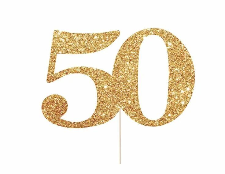 Красивые цифры 50 для оформления 50 Cake Topper - 50th Birthday Decorations 50th birthday cake toppers, 50th birt