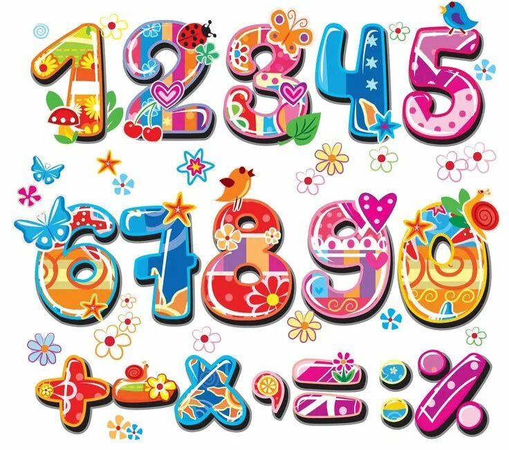 Красивые цифры для оформления ника números Drawing for kids, Alphabet and numbers, Alphabet