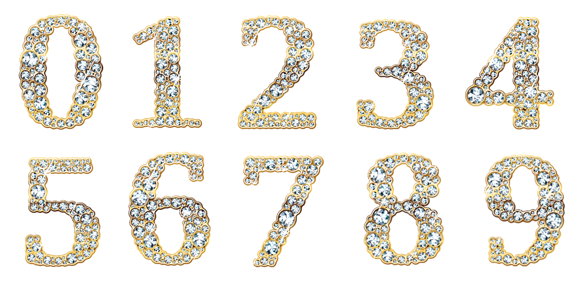 Красивые цифры для оформления скопировать Download Digit Diamond Numerical Computer File Digital Data Clipart PNG Free Fre