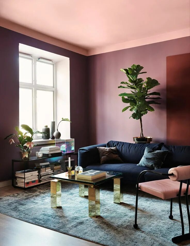 Красивые цвета стен фото Purple living room, Living room color combination, Living room color