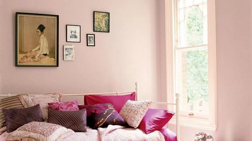 Красивые цвета стен фото Image result for Dulux Sorbet Silk Emulsion room Bedroom decor grey pink, Bedroo