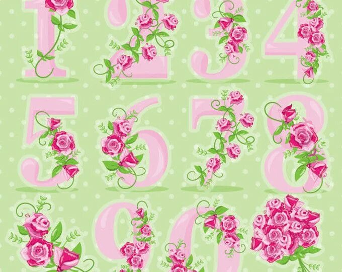 Красивые цветные цифры для оформления BUY 20 GET 10 OFF Floral numbers clipart wedding clipart Etsy Clip art, Wedding 