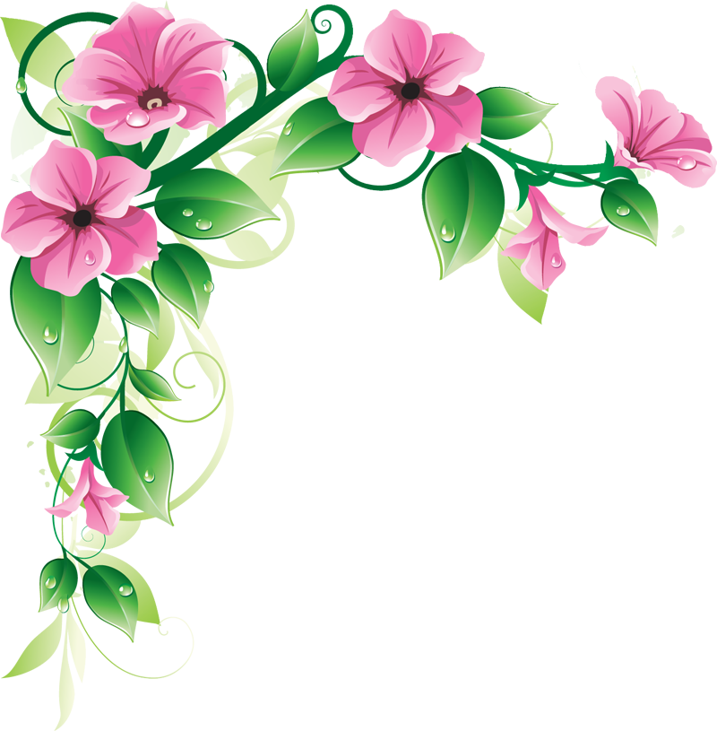 Красивые цветочки для оформления Grab This Free Clipart to Celebrate the Summer Flower border clipart, Clip art b