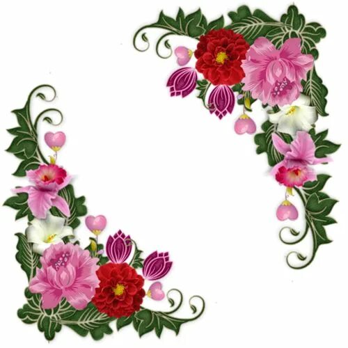 Красивые цветочки для оформления винтажные цветы в PNG для декупажа. Обсуждение на LiveInternet - Российский Серв