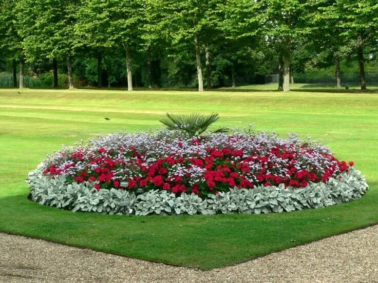 Красивые цветочные клумбы фото ARTE Y JARDINERÍA DISEÑO DE JARDINES: ARRIATES ORNAMENTALES EN EL JARDÍN Backyar