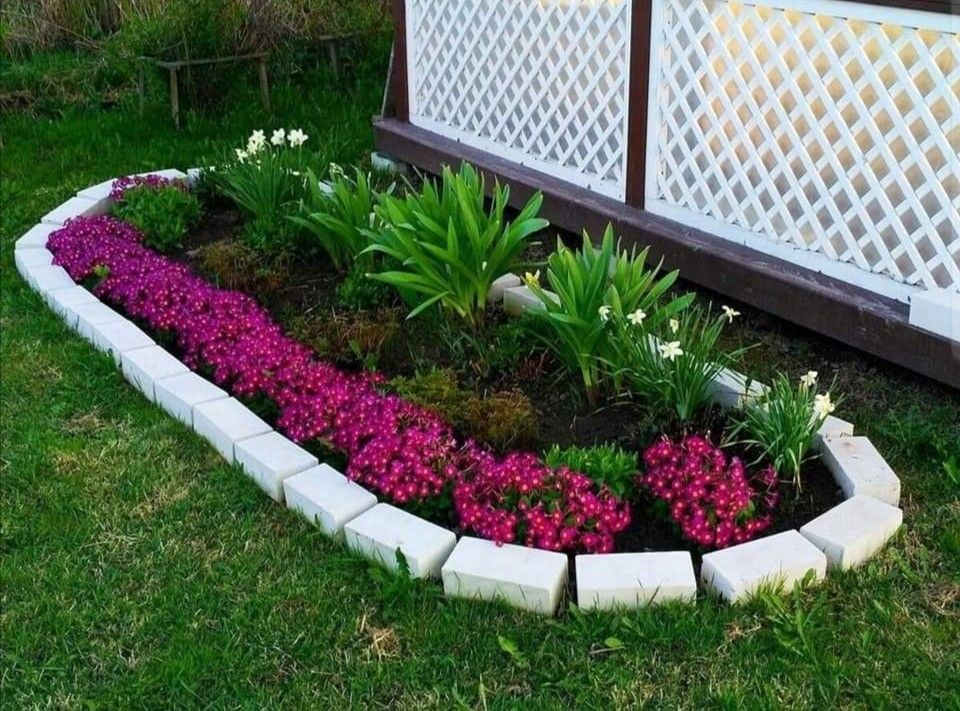 Красивые цветочные клумбы фото Pin on Hogar Garden projects, Garden organization, Garden yard ideas