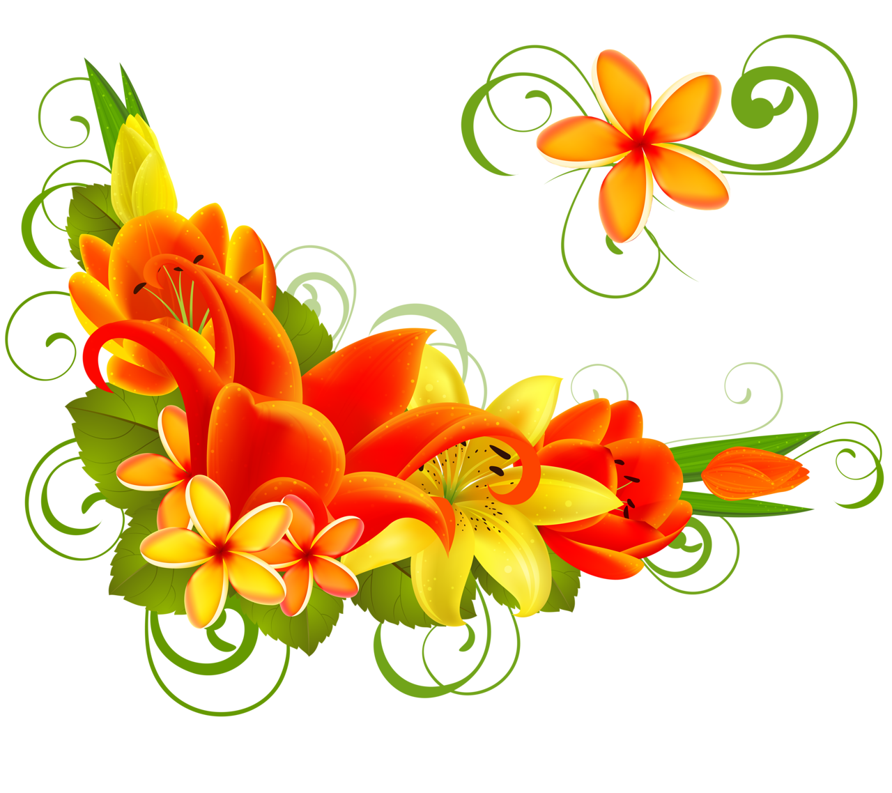 Красивые цветы для оформления стенгазеты 0_107bad_11753396_orig (1280 × 1138) Flower drawing, Flower border, Flowers