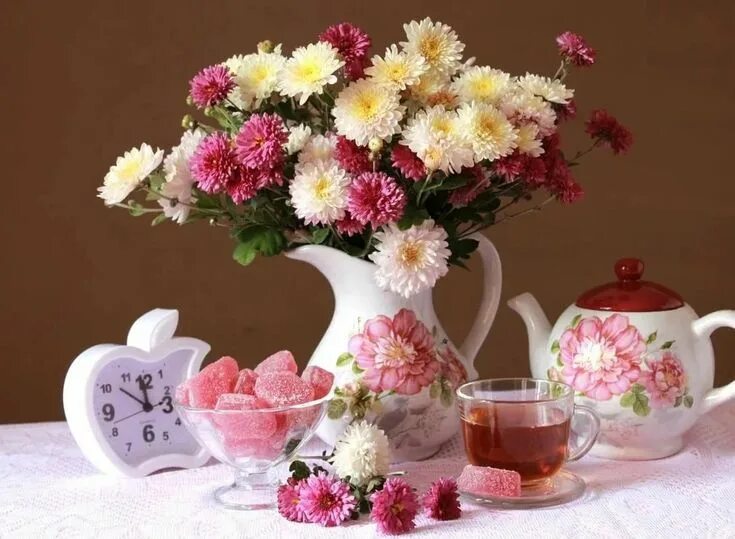 Красивые цветы фото с добрым днем Pin by Галина Глушкова on Натюрморт Wallpaper nature flowers, Flower arrangement