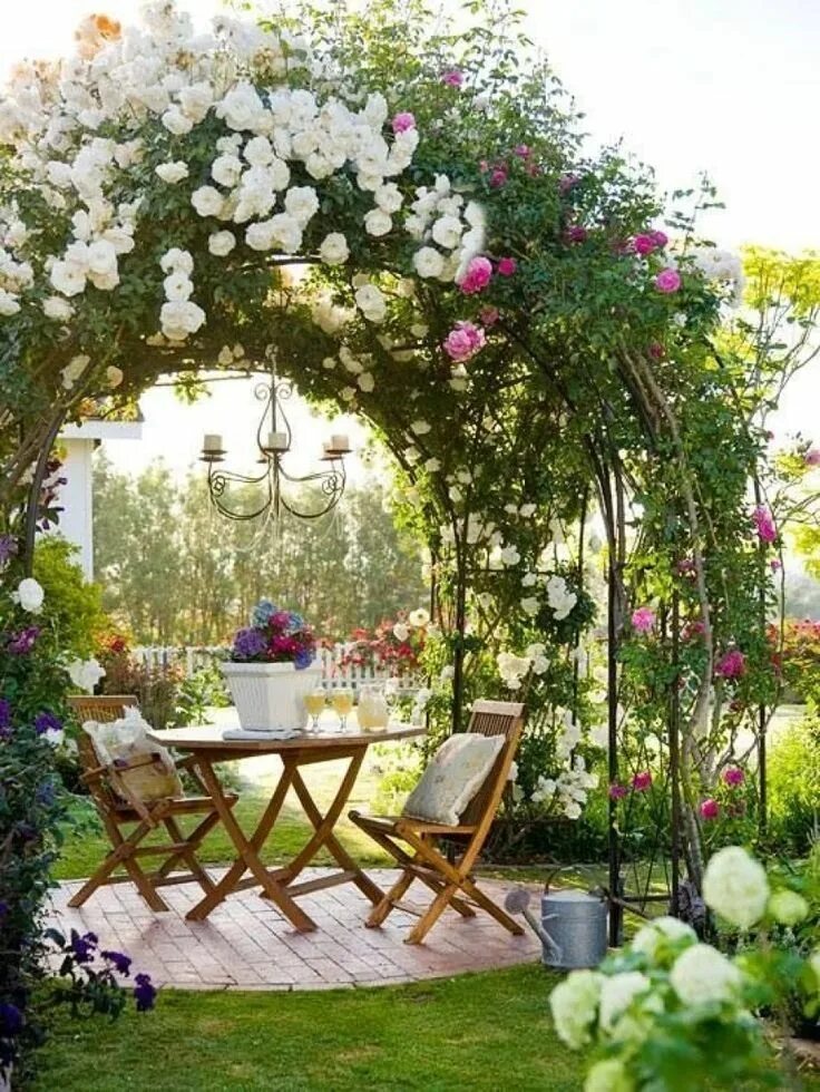 Красивые цветы своими руками на даче Создаем стильное патио на даче Garden sitting areas, Garden makeover, Cottage ga