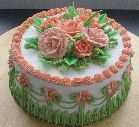 Красивые торты из крема фото Pin de Magda Oyarzo en Creativas Decoraciones de Tortas Pastel de dulces, Tortas