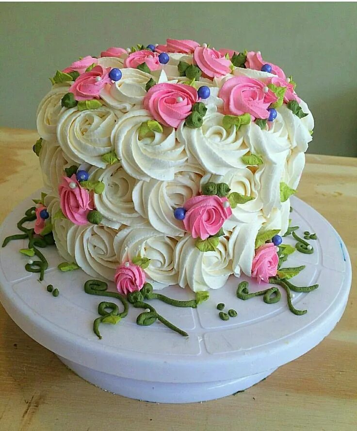 Красивые торты из крема фото Pin on torte che amo 2 Cake decorating party, Cake decorating, Cake