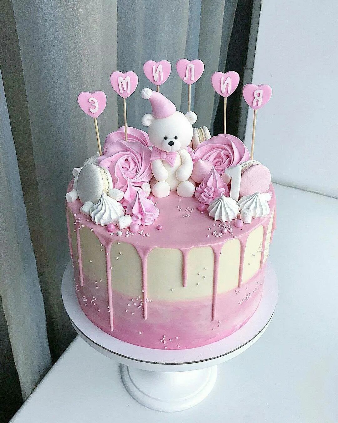 Красивые торты на годик девочке фото Pin su bianca Idee torta, Torte di compleanno, Torte fiabesche
