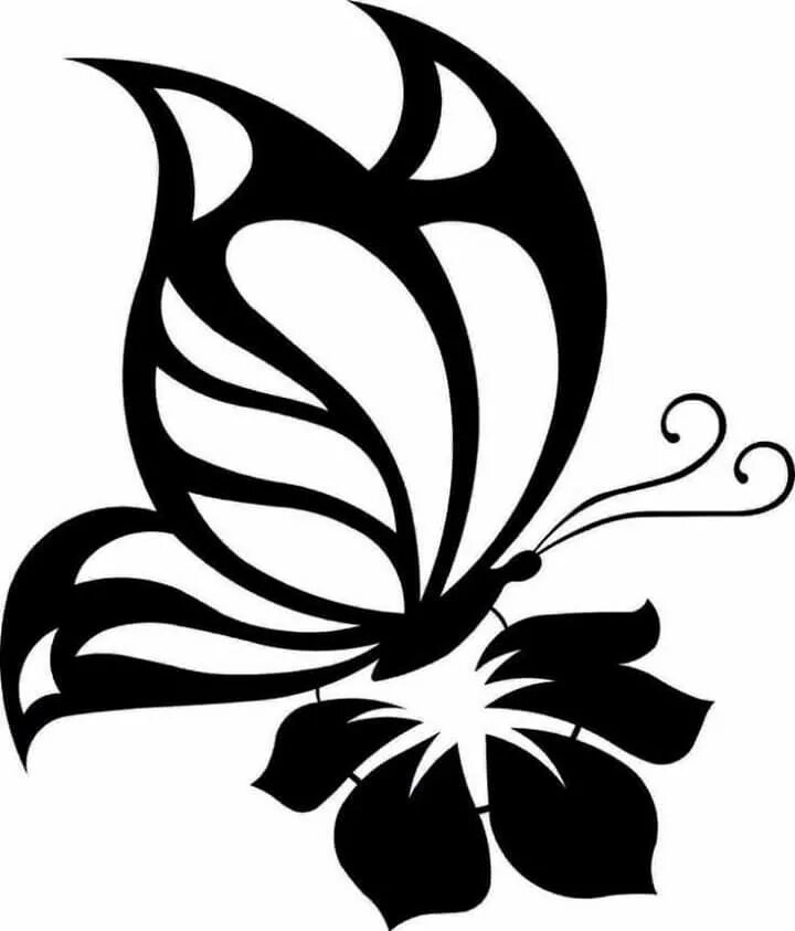 Красивые трафареты для оформления Pin on borboletas e corações Butterfly clip art, Butterfly stencil, Leaf stencil