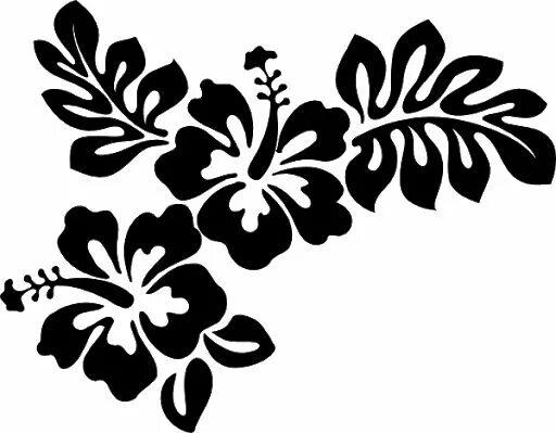 Красивые трафареты для оформления hibiscus flower svg - Google Search Flower silhouette, Flower stencil, Silhouett