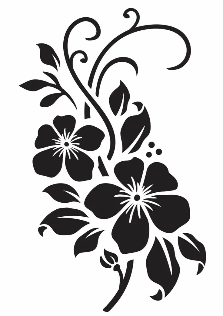 Красивые трафареты для оформления Pin on Flores pintadas Flower drawing, Flower stencil, Flower drawing design