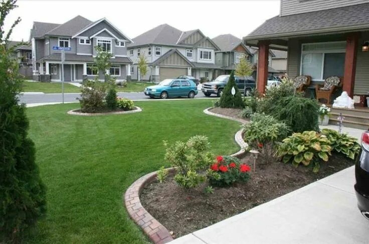 Красивые участки фото реальные Ideas For Front Yard Garden, awesome home front garden design . garden design wi
