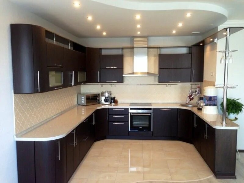Красивые угловые кухни фото dizain_kuhni-foto (81) Kitchen design, Home decor, Kitchen