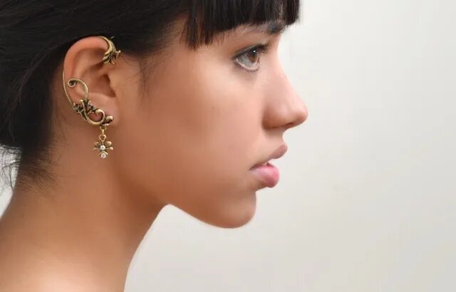 Красивые уши у девушек фото Ear Cuff Aros trepadores, Aros, Aretes