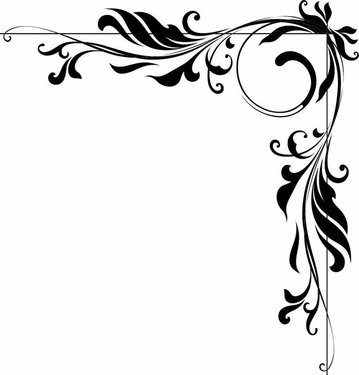 Красивые узоры для оформления страниц Roses Vinyl Decal #bordar F69 Decal wall art, Sticker wall art, Wall decor stick