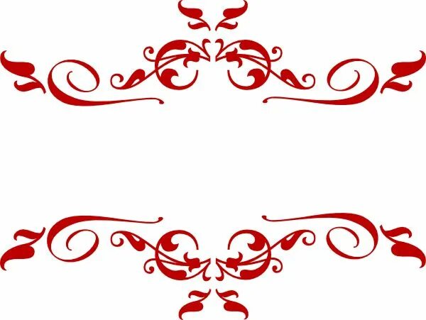Красивые узоры для оформления текста Red Swirls png Swirl Red clip art - vector clip art online, royalty free & publi