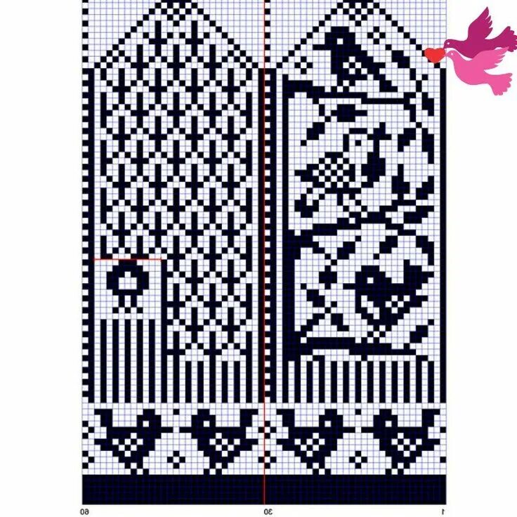 Красивые узоры для варежек спицами схемы Pin on Kinnaste mustrid/ideed Colorwork knitting patterns, Sock knitting pattern