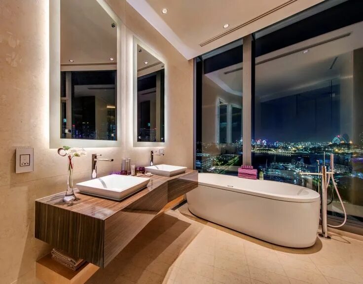 Красивые ванны в квартирах фото Luxury Bathrooms Contemporary bathroom designs, Interior design dubai, Luxury ba