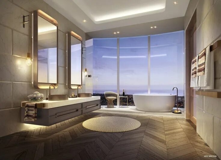 Красивые ванны в квартирах фото On The Market This Week: AU $22 Million Chapel Street Penthouse Bathroom interio