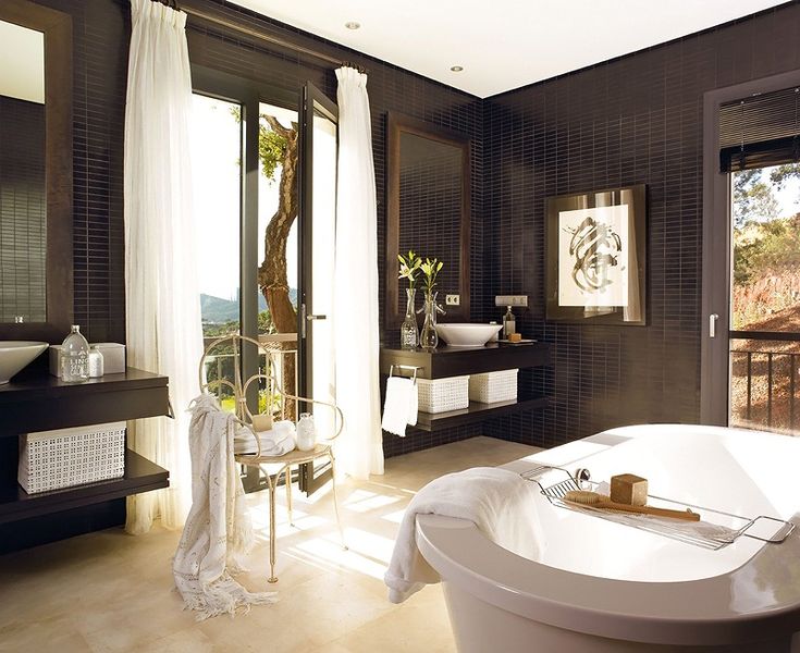 Красивые ванные комнаты интерьер фото Дом в Испании Beautiful bathrooms, Bathroom interior, Modern bathroom design