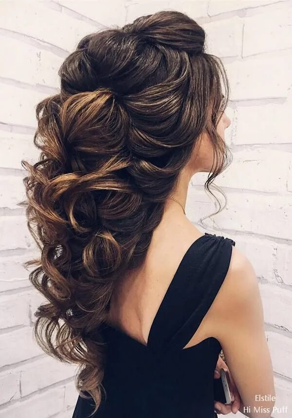 Красивые вечерние прическу на длинные Wedding Ideas & Themes- Dresses, Cakes, Decor Wedding hairstyles, Unique wedding