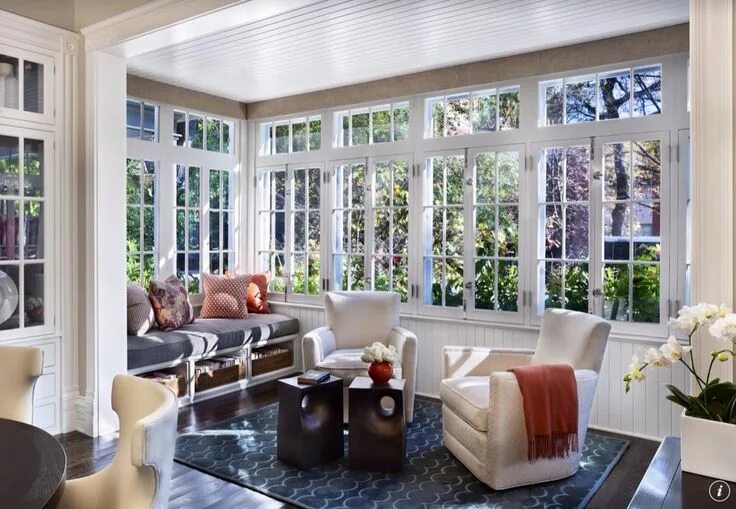 Красивые веранды в частных домах застекленные фото Zillow Learning Center Sunroom designs, Sunroom decorating, Indoor sunrooms