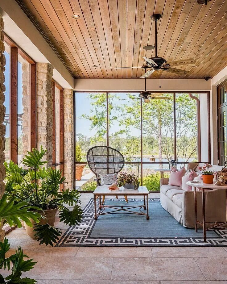 Красивые веранды в частных домах застекленные фото 28 Pieces of Sunroom Inspiration Sunroom designs, Sunroom seating, Sunroom decor