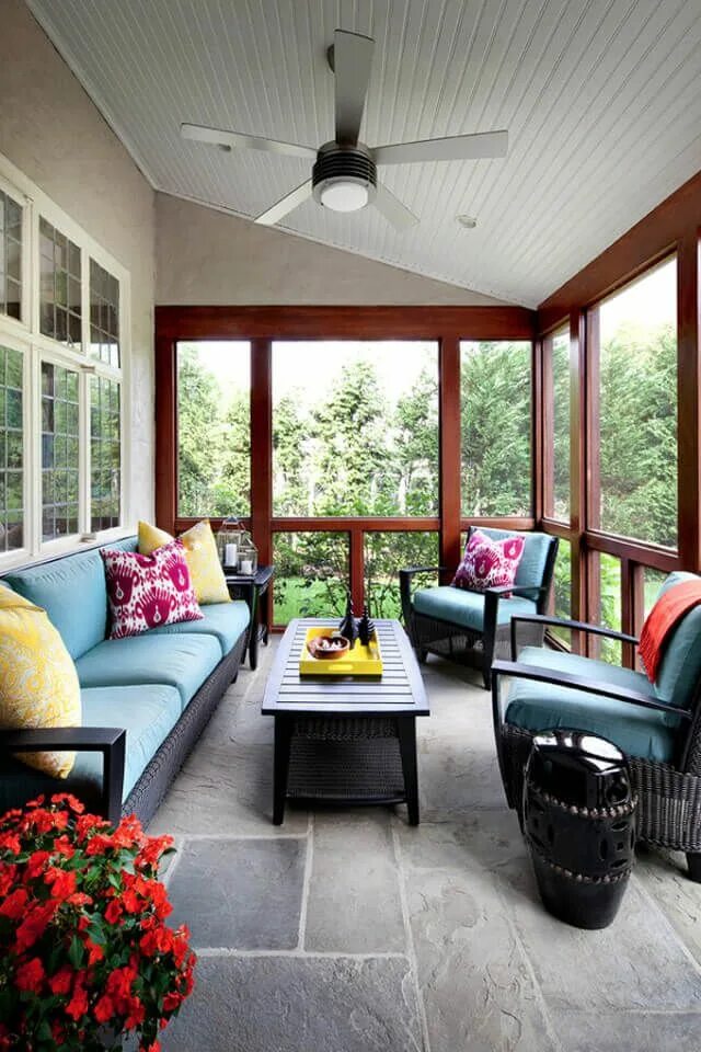 Красивые веранды в частных домах застекленные фото 5 Fabulous Backyard Decks And Porches Porch design, Screened porch designs, Porc