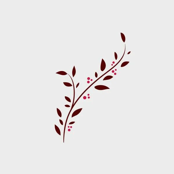 Красивые веточки для оформления Free Vector Doodle Branch With Berries Floral tattoo sleeve, Doodles, Illustrati