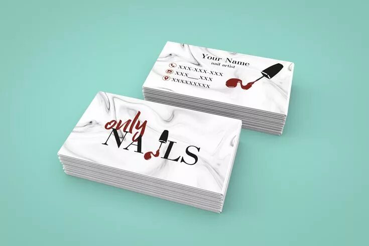 Красивые визитки маникюр Nail Artist Business Card, Nail Salon Business Card, Business Card Nails, Busine