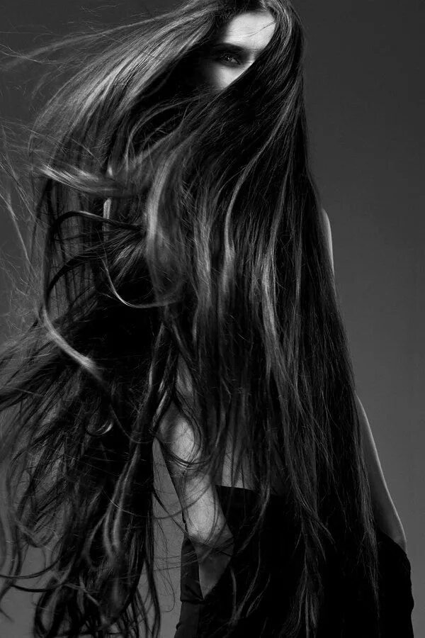 Красивые волосы черно белое фото Thank GOD it's Frida Long hair styles, Hair photo, Long hair styles men