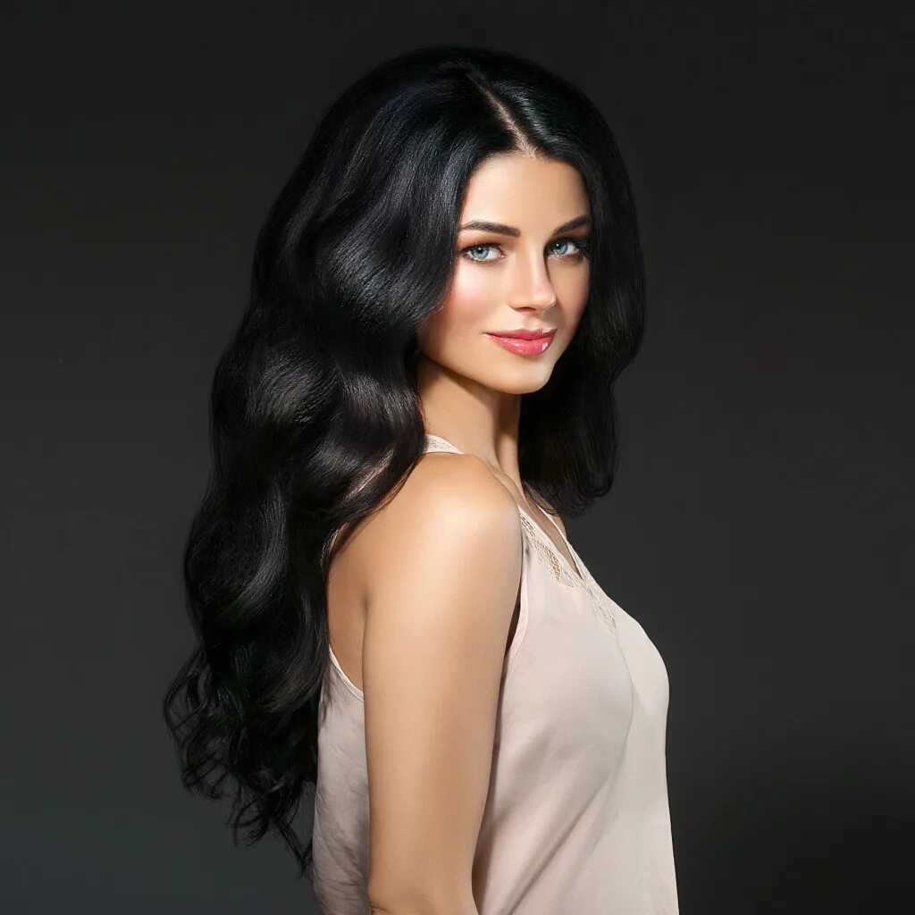 Красивые волосы фото девушек брюнеток Download wallpaper face, hair, makeup, brunette, long, Ryabusjkina Irina, sectio