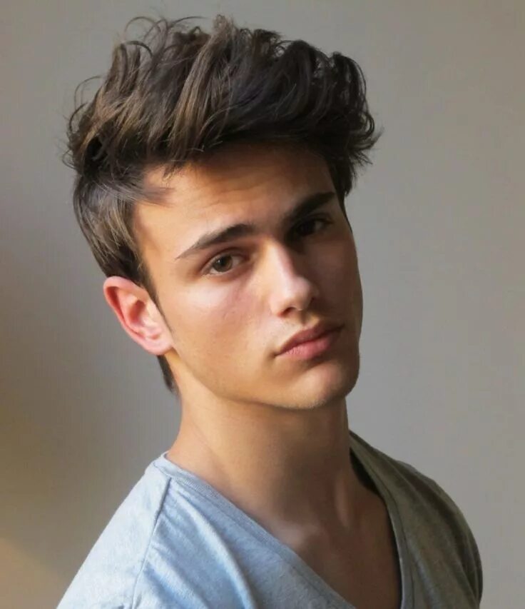 Красивые волосы мальчиков прически kurzhaarfrisur maenner pompadour tolle idee verspielt look Teen boy hairstyles, 