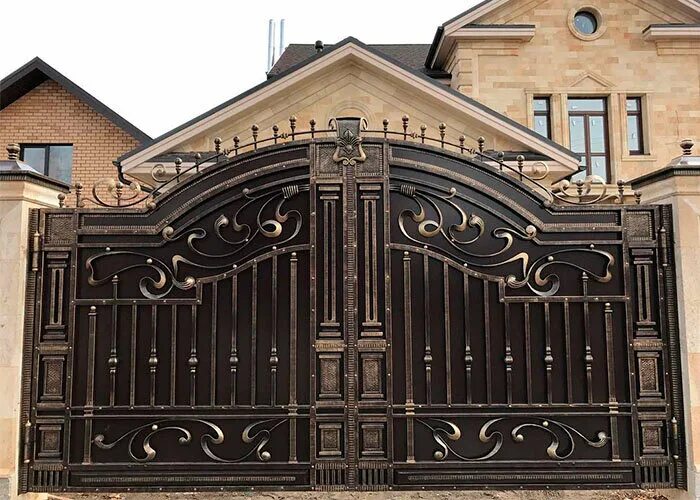 Красивые ворота для частного дома фото Forge of Moscow, wrought iron, Moscow, 3rd Ugreshskiy Drive, 8Ас3 - Yandex Maps