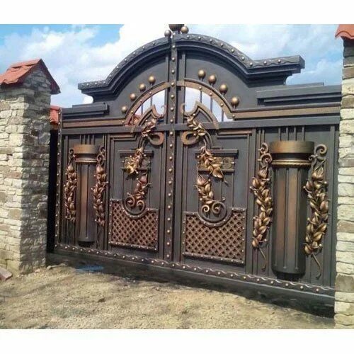 Красивые ворота для частного дома фото Modern Main Gate Design Ideas Latest Iron Gate Designs Beautiful Steel Gates Gri