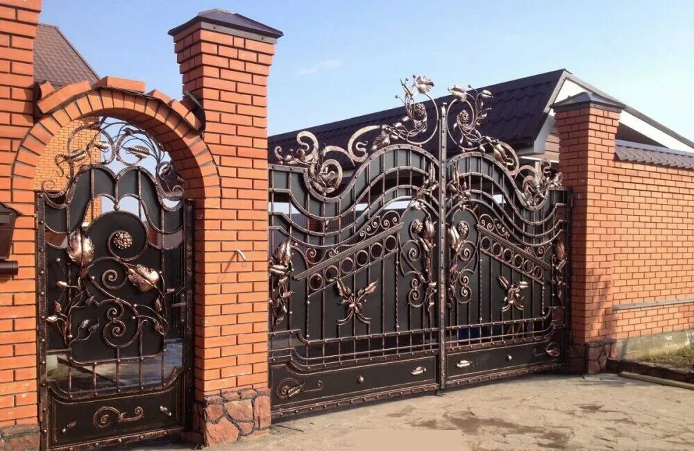 Красивые ворота для частного дома фото Кузнецкий Мост, funeral services, Ozersk, Lermontova Street, 6Б - Yandex Maps