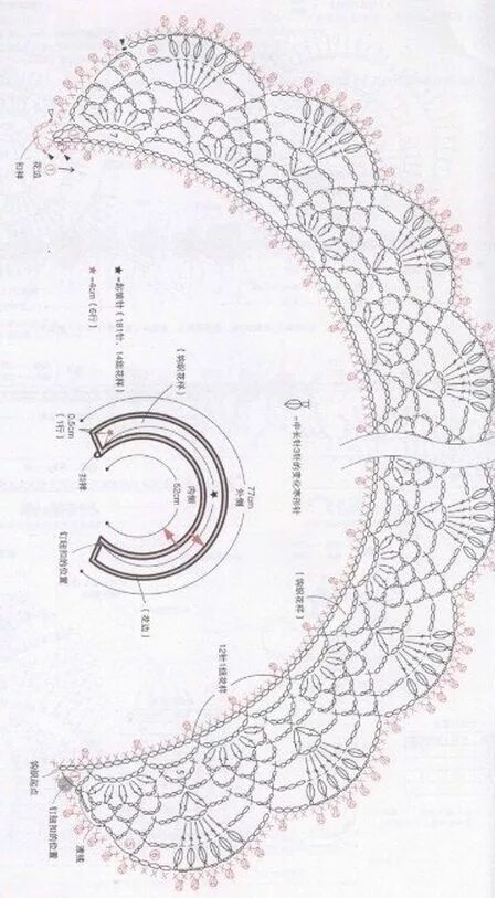 Красивые воротника крючком схемы Кружевной воротничок крючком: Modèles de crochet, Décoration noël crochet tuto, 