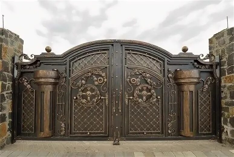 Красивые вороты фото Ремонт элитных ворот в Москве по доступной цене