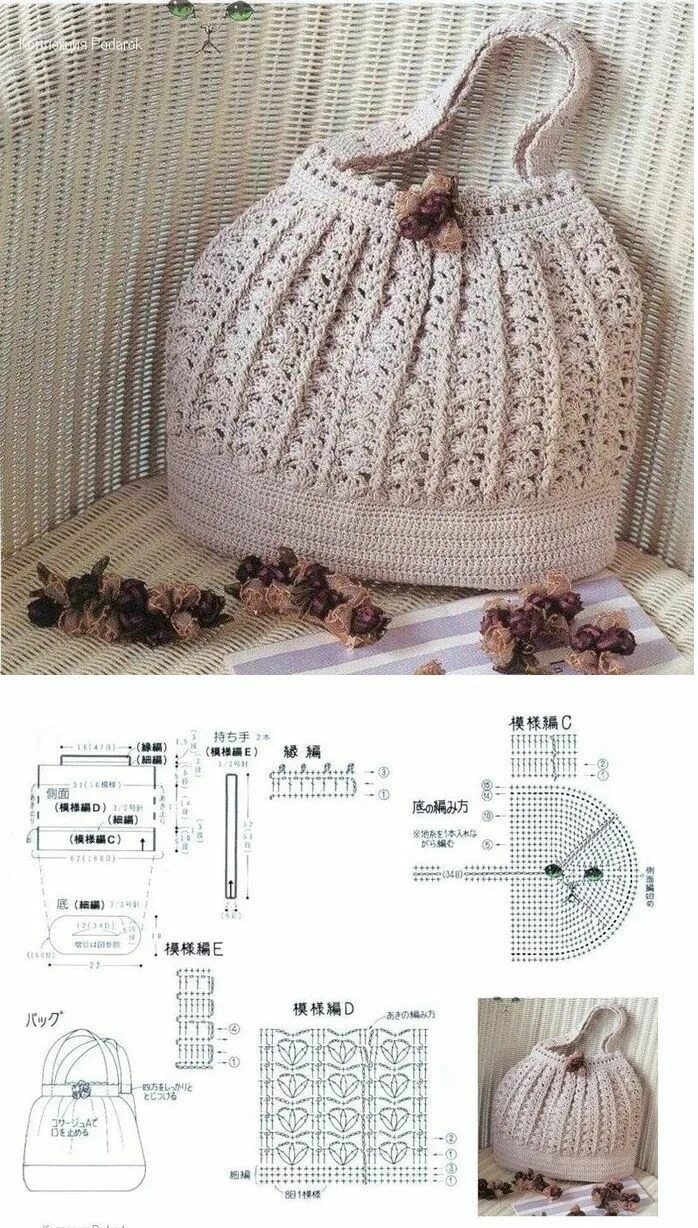 Красивые вязаные сумки крючком со схемами ergahandmade: 15 Crochet Bags + Diagrams Crochet purse patterns, Crochet bag, Fr