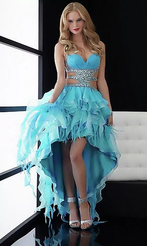 Красивые выпускные платья фото High Low Prom Dresses High low prom dresses, Dance dresses, Dresses