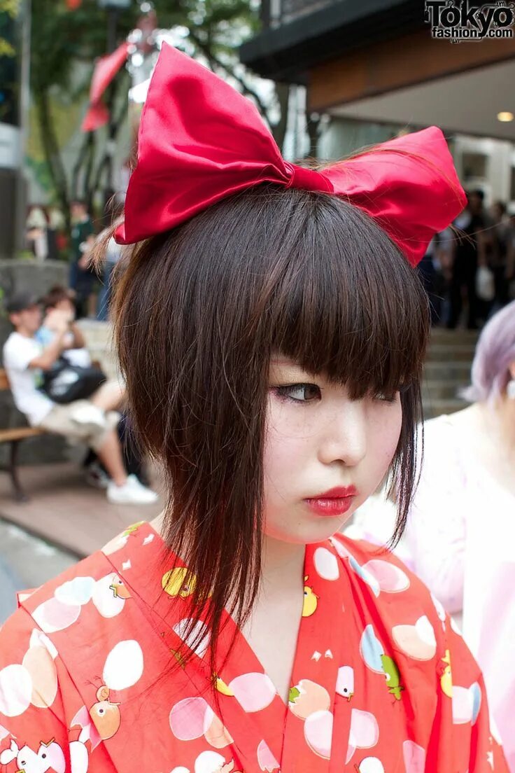 Красивые японские прически tokyofashion.com Hair styles, Big hair bows, Girl hairstyles