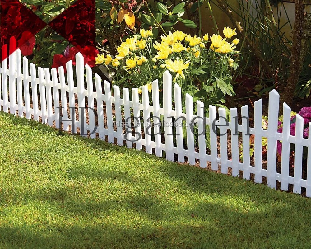 Красивые заборы своими руками фото Garden Edging Picket Cheap Fence Plastic Garden PP Fence Panel Alibaba.com
