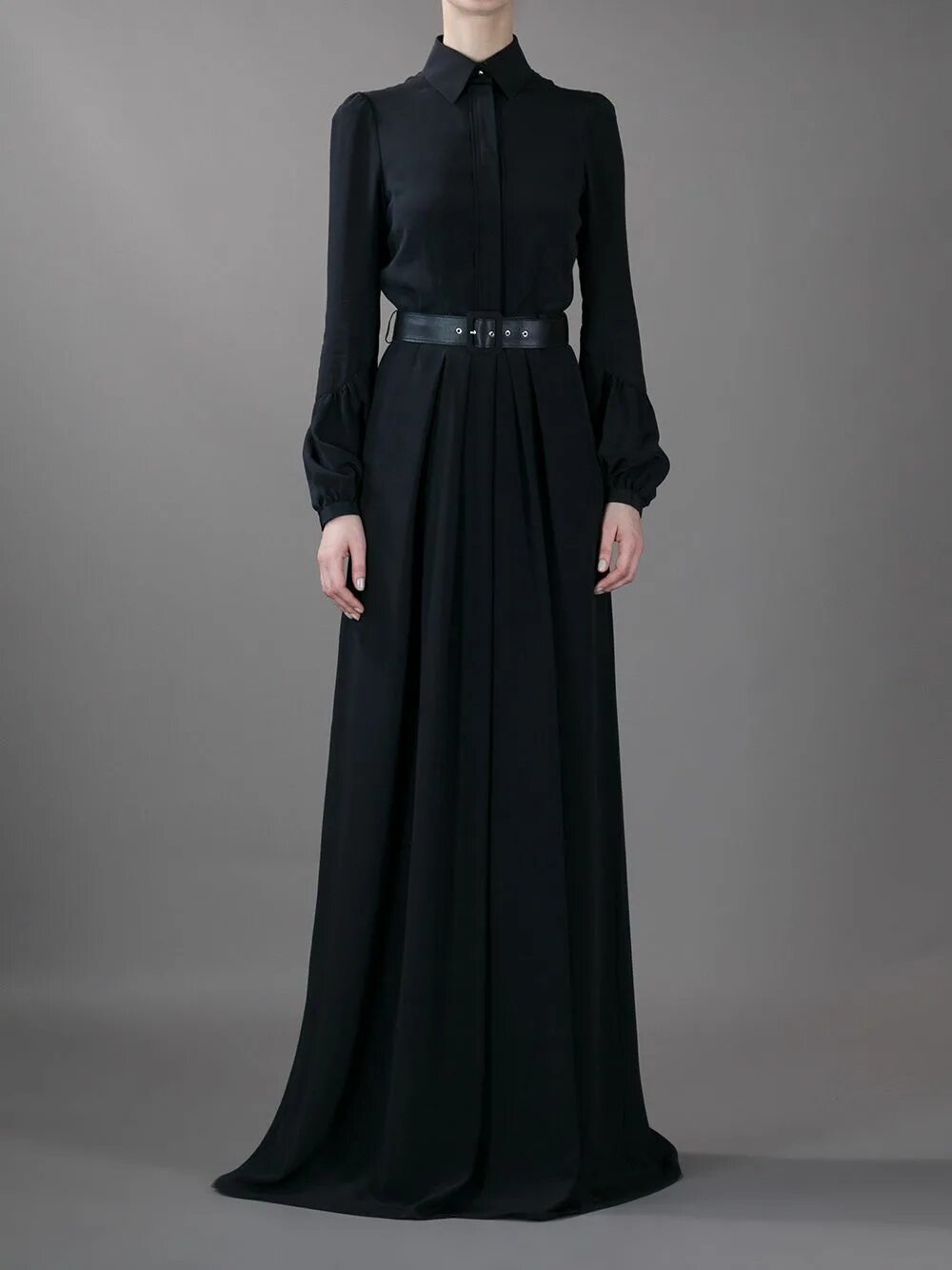 Красивые закрытые платья фото Long Belted Shirt Dress All black dresses, Belted shirt dress, Classy dress