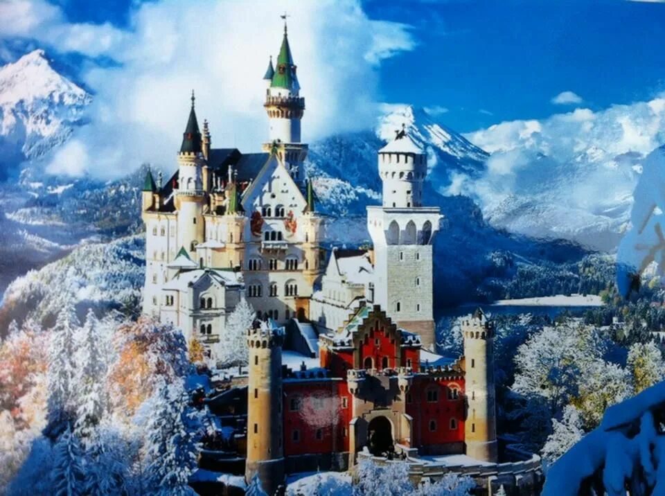 Красивые замки фото Neuschwanstein Highest Panoramic View Panoramic views, Panoramic, Neuschwanstein